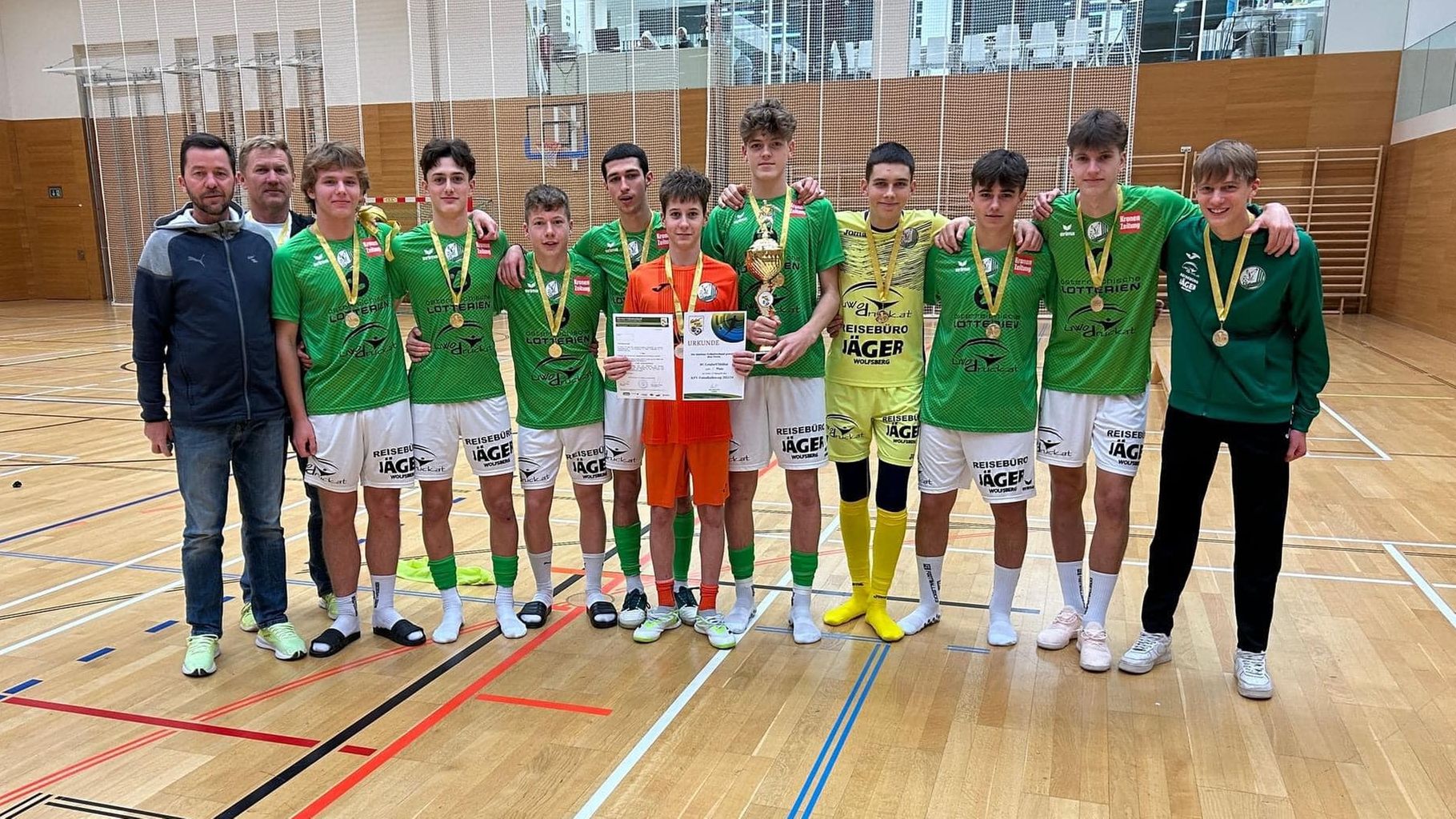 SG Lendorf/Mölltal Gewinnt U17-Bewerb Des KFV-Futsalcups | Kfv.at